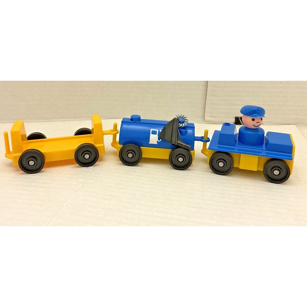Vintage Fisher Price Little People Service Tram for Play Family Jetport 933